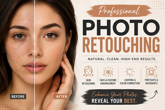 professionally retouch your portraits and headshots