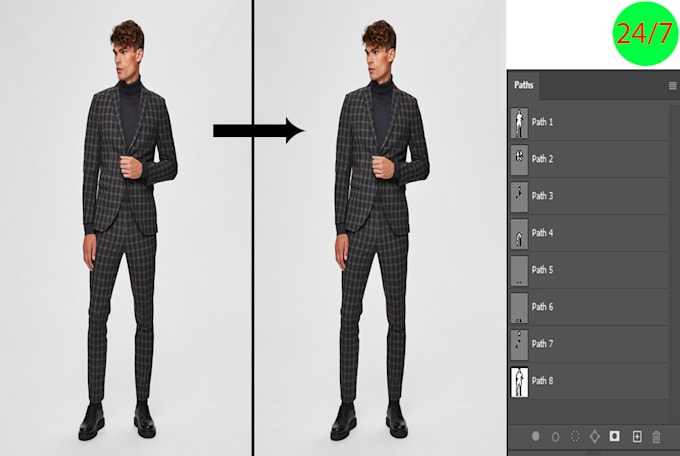 do multiple clipping path service in photoshop