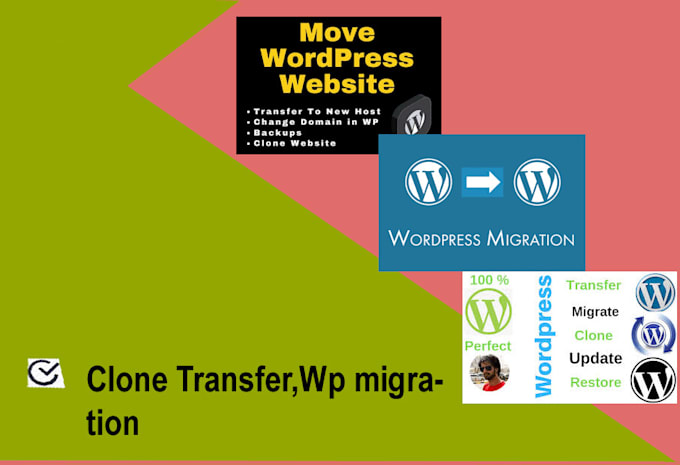 transfer wp migration, clone, transfer website to new host