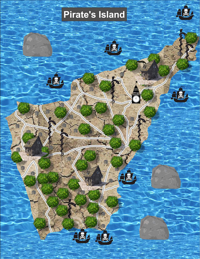 create fantasy map illustrations for your project