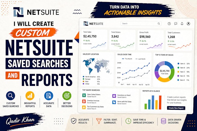 create custom netsuite saved searches and reports