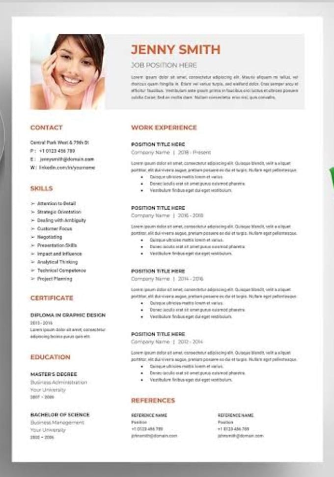 review resume , edit and create