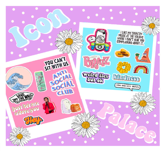 Make you sticker designs for redbubble by Iconpalace Fiverr