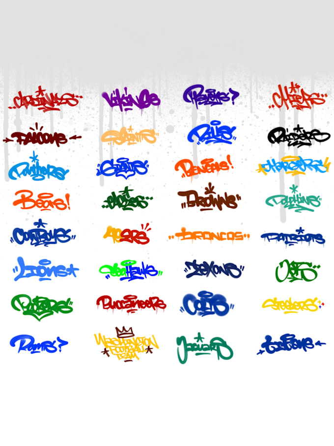 do cool handrawn graffiti tagging for your logo or merch