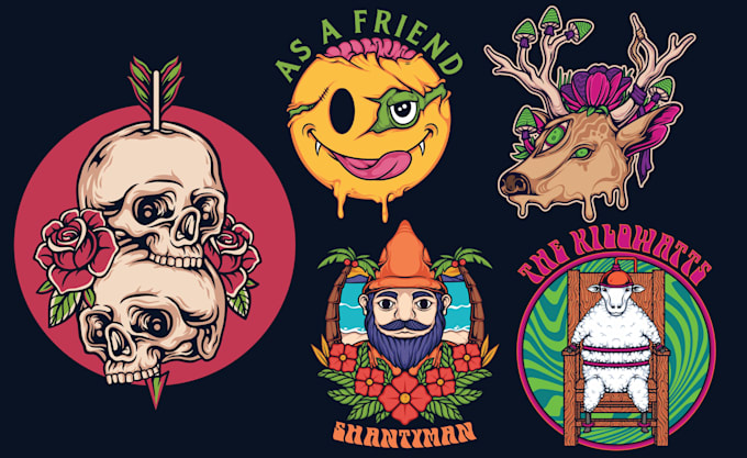 draw eyecatching artwork for tshirt design