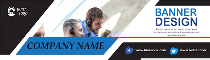 design commercial clickable email banner and email signature