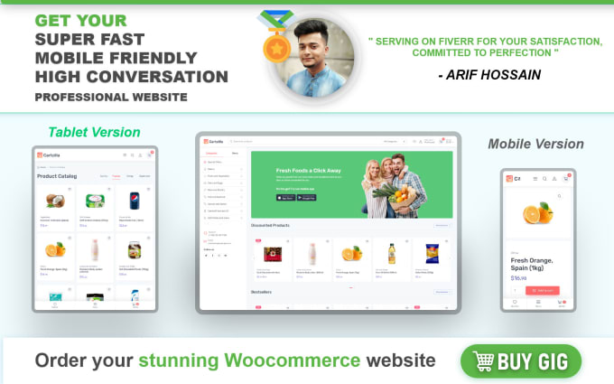 design woocommerce multi vendor ecommerce site or dropshipping store