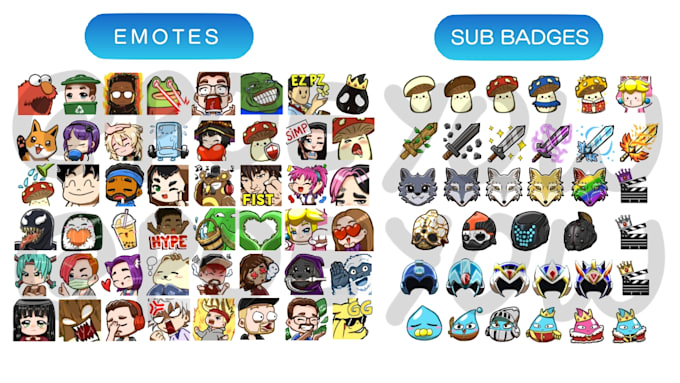 create custom twitch emotes and sub badges