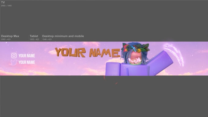 Do A Roblox Banner Or A Thumbnail For You Gfx By Yahmoa - how to make a roblox animation on tablet