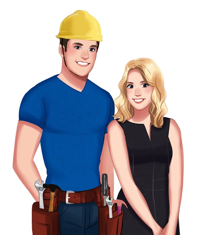 draw a disney style cartoon