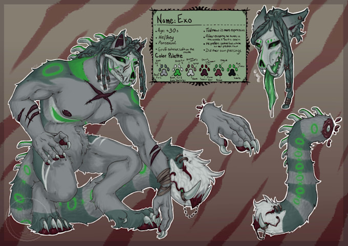design a fantasy rpg dnd character reference sheet