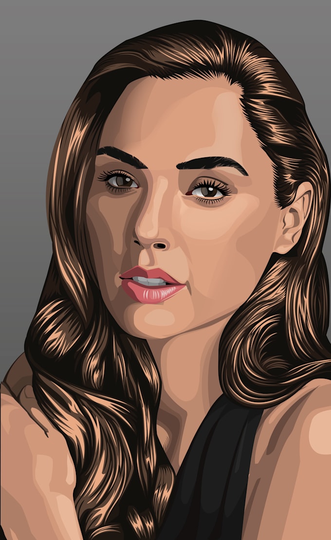 create vector art portrait