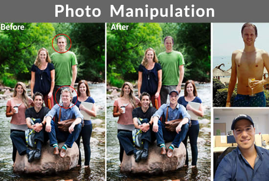 manipulate and face swap in photoshop