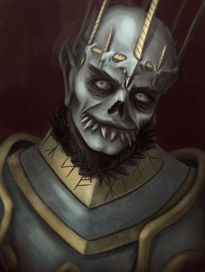 draw evil art and dark fantasy art