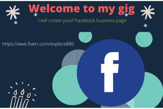 create your facebook business page and setup