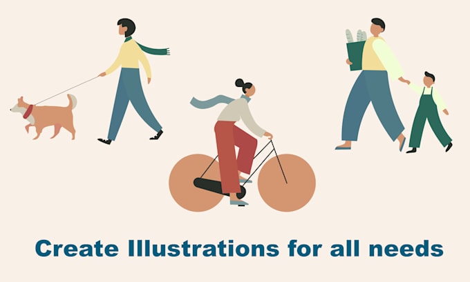 unique vector illustrations for your website or brand