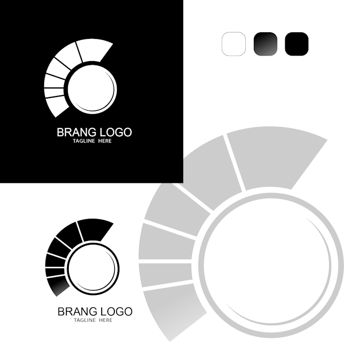 create modern and minimal logo design with brand identity