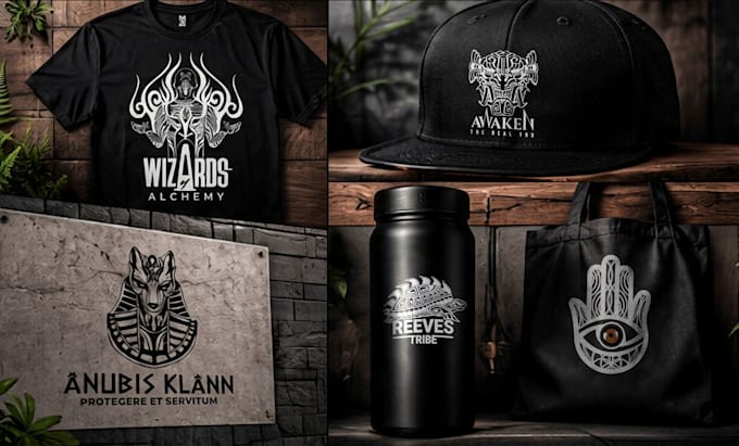 design a custom tribal logo, symbol or tattoo style emblem