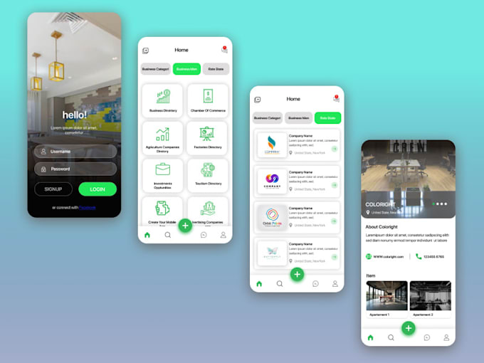 Design your mobile app mockup ui ux by Ulimulyawan | Fiverr