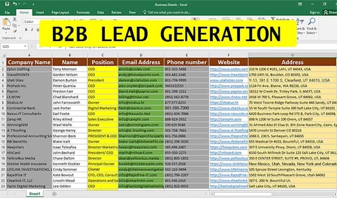 do b2b lead generation, web research and prospecting