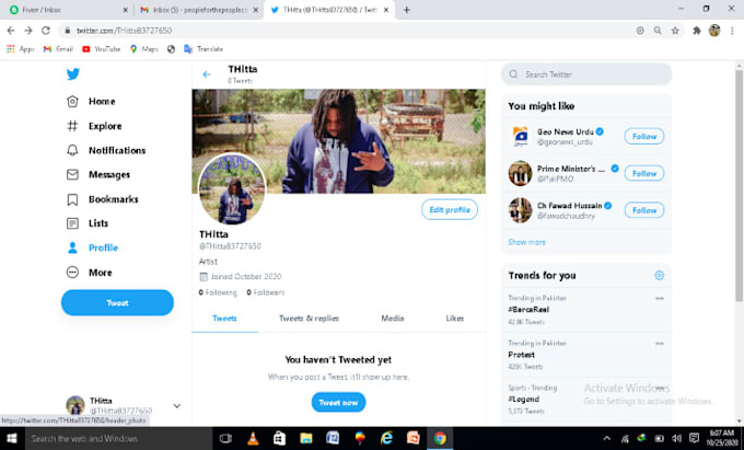 create a branded facebook, instagram, and twitter page