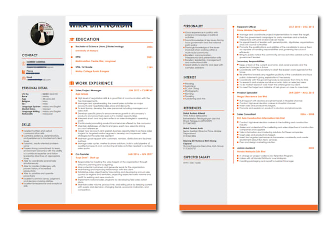 design modern cvs and infographic resumes to elevate your professional profile