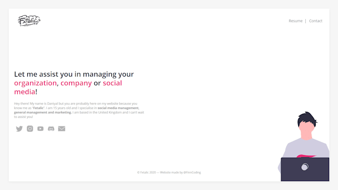 make a website with HTML CSS and PHP