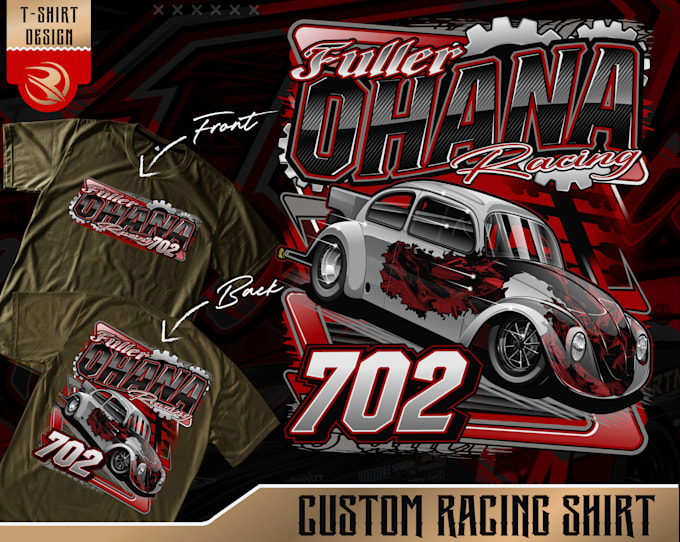 create car racing tshirt design