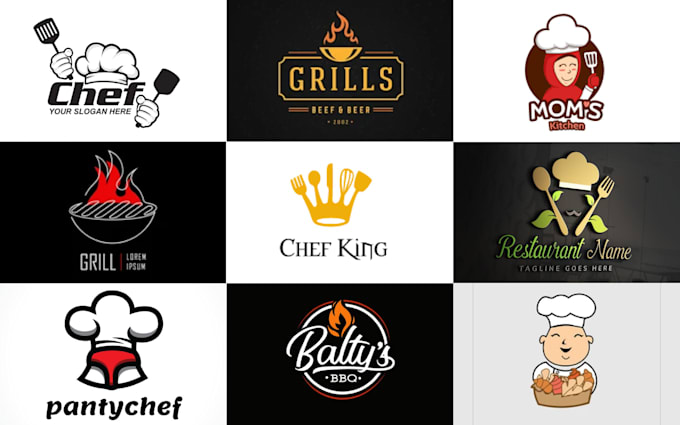 design food , cafe and restaurant logo