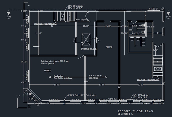 draw floor plan, construction plan in autocad