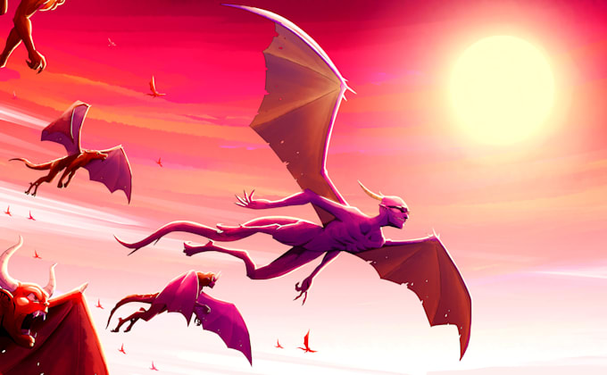 draw your fantasy character or monster in anime style