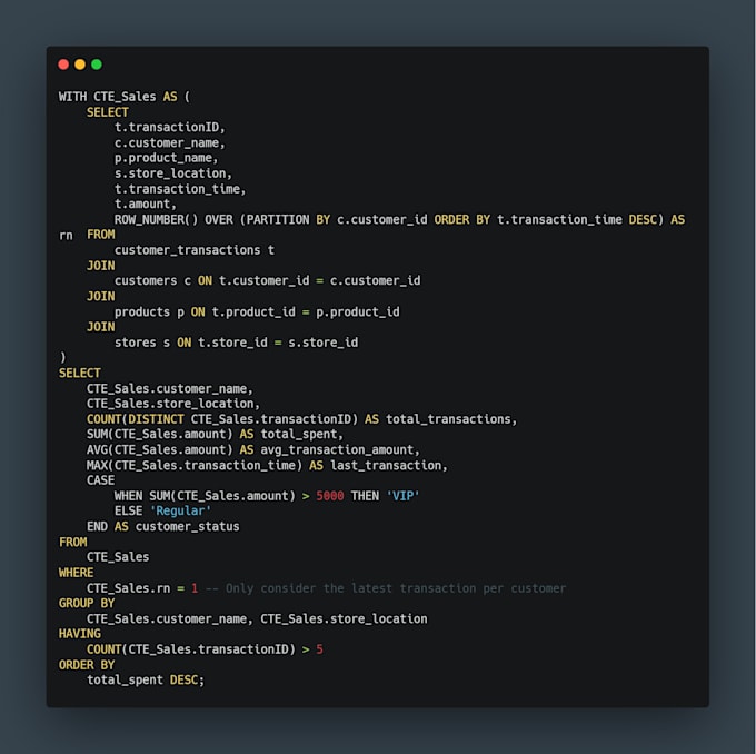 develop and optimize mysql, teradata, ms sql queries and solutions