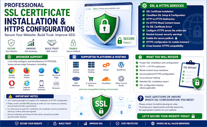 do http to https and SSL installation services