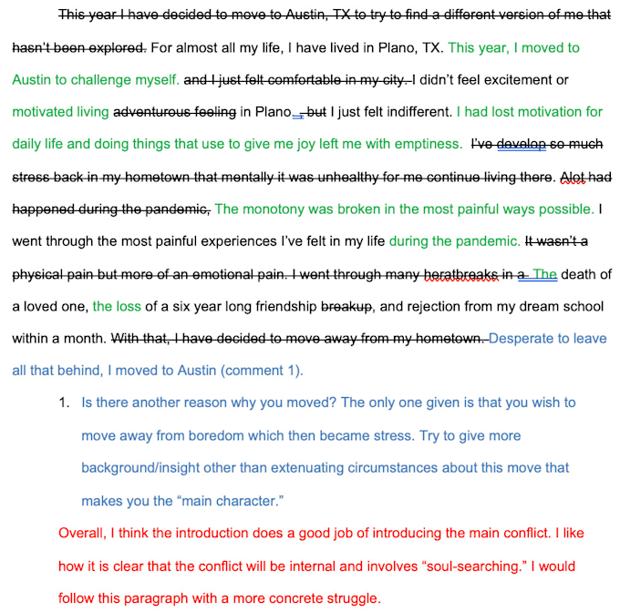 edit college application essays and personal statements