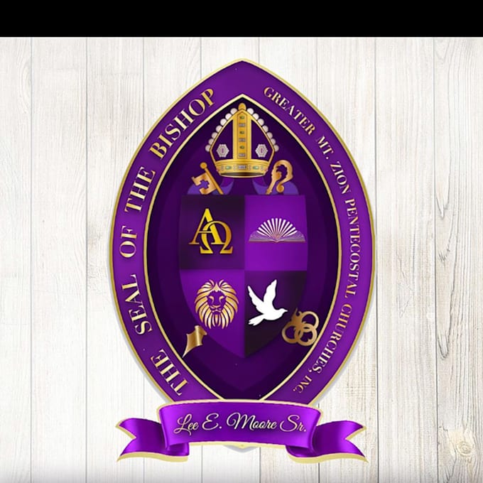 create a unique seal logo for church or school from scratch