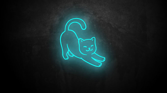 replicate your text or logo in neon style