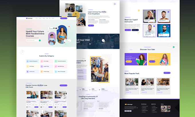 build elearning website, wordpress lms education website, online course website