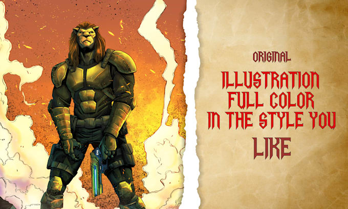 draw illustrations, fanarts, character designs for you