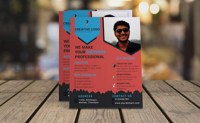 design party and events flyer