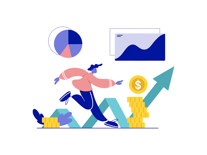 create an vector flat illustration people corporate art