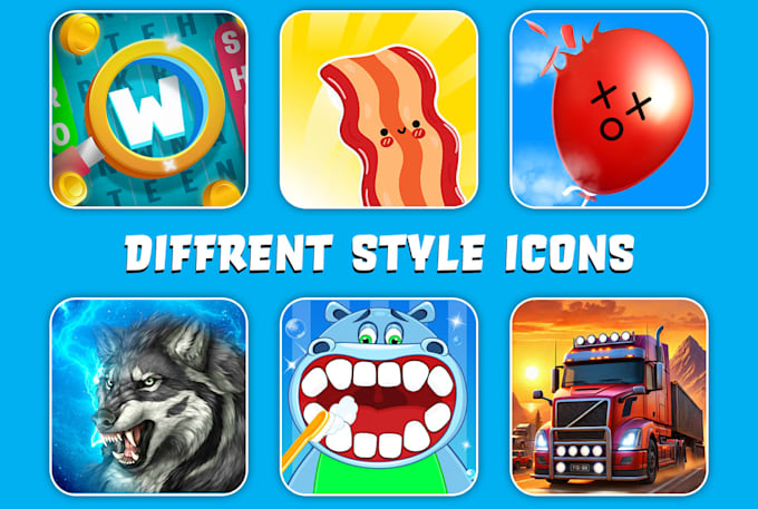 design modern mobile app icon for android and ios