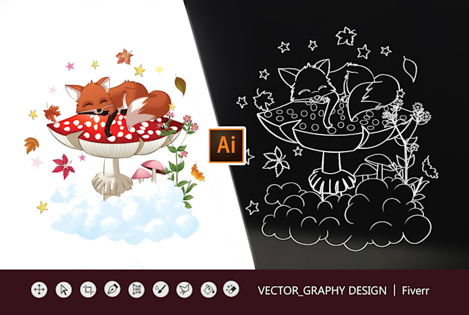 convert any image to vector line art and outline drawing