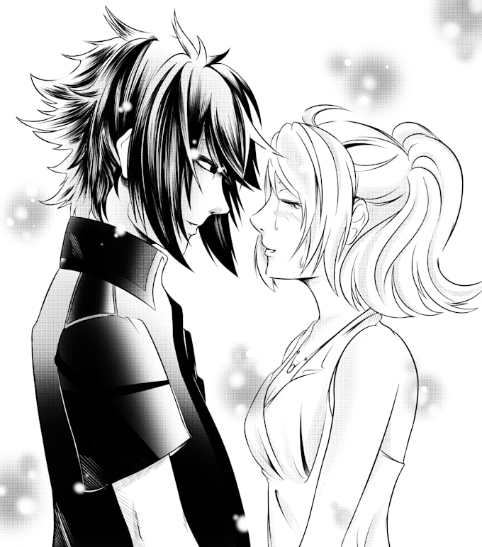 Draw for black and white manga style illustration by Yogaadi685 | Fiverr