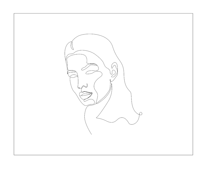 Draw a one line art portrait in minimalist unique style by Shied_hasan ...