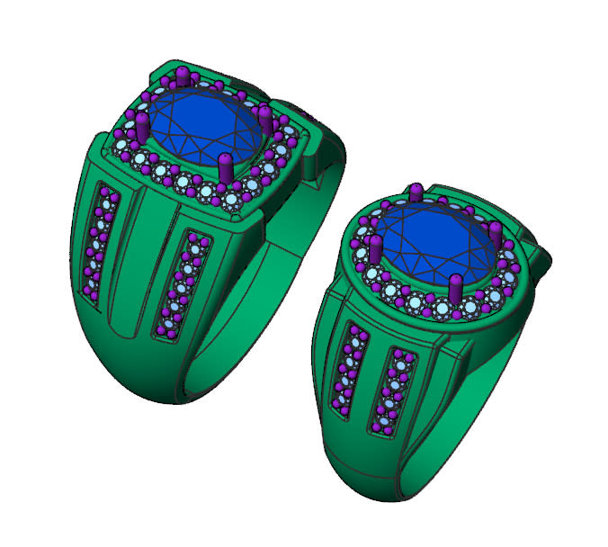 do modern and elegant 3d cad model