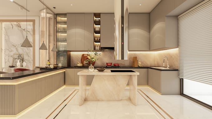 design your kitchen architectural or interior floor plan