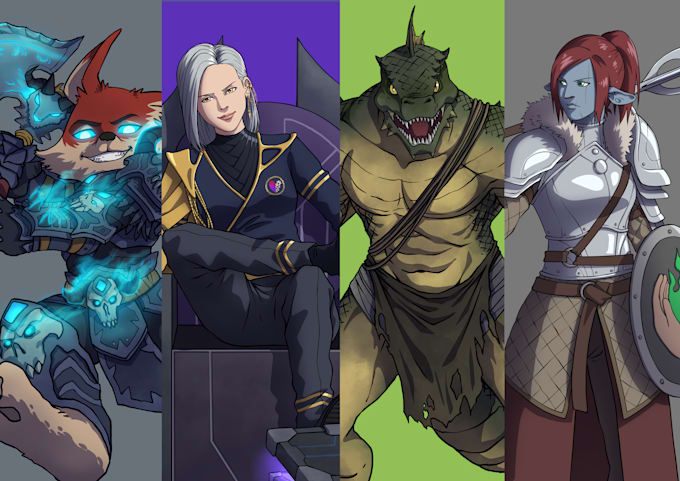 draw character design in anime style