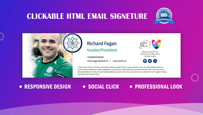make clickable email signatures for your business