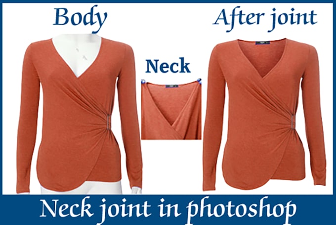 ghost mannequin and dummy remove or neck joint service exactly