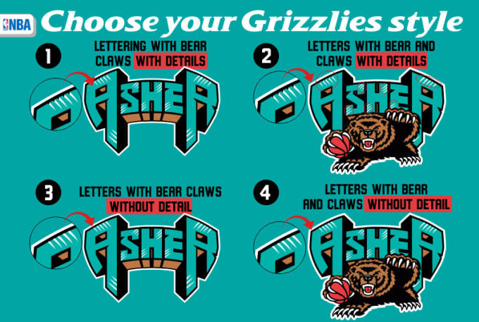Make your professional custom logo with grizzlies vancouver by
